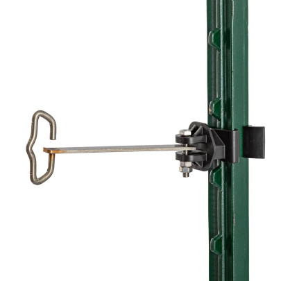 Ъглов изолатор за T-post стълб, за шнур и лента - изображение 9