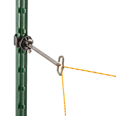 Ъглов изолатор за T-post стълб, за шнур и лента - изображение 12