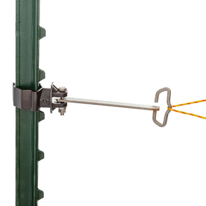 Ъглов изолатор за T-post стълб, за шнур и лента - изображение 13