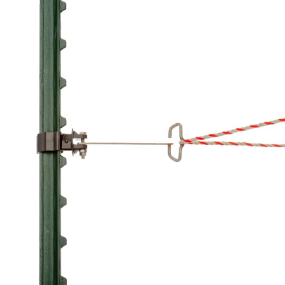 Ъглов изолатор за T-post стълб, за шнур и лента - изображение 14