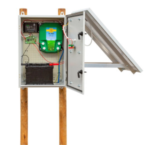 Eнергизатор (генератор на импулси) DL 3200 за електропастир, със соларен панел 30 W - изображение 1 2