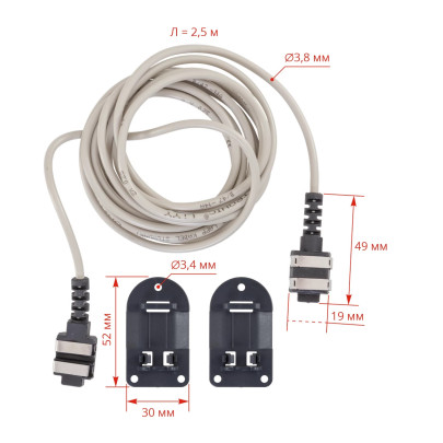 Свързващ кабел за електропастир против охлюви, 2,5 м - изображение 5