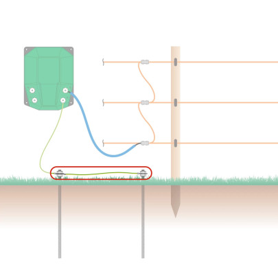 Свързващ кабел за многоточково заземяване със заземителни колчета M12 - изображение 4
