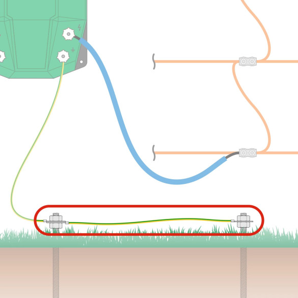 Свързващ кабел за многоточково заземяване със заземителни колчета M12 - изображение 5