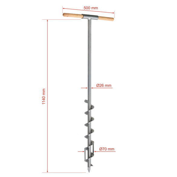 Свредел (бургия) за пръст Ø7 см - изображение 4