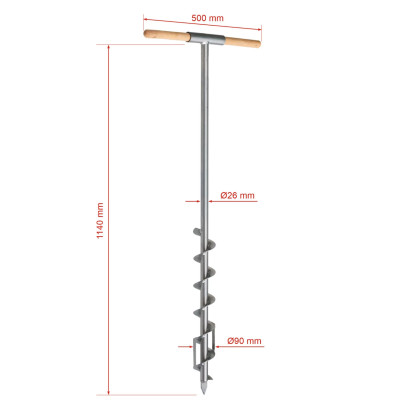 Свредел (бургия) за пръст Ø9 см - изображение 4