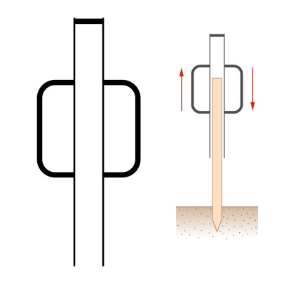 Уред за набиване (чук) за дървени колове - изображение 5