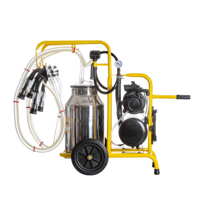 Агрегат за доене на крави с 2 станции и гюм от неръждаема стомана, 40 литра - изображение 3