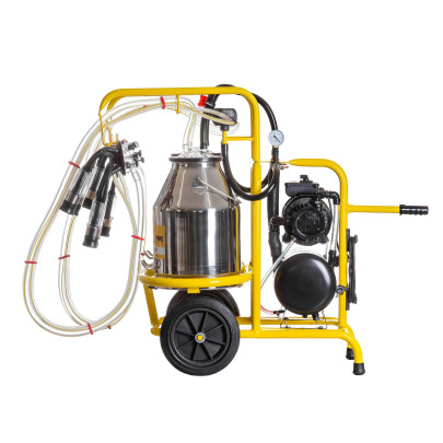 Агрегат за доене на крави с 2 станции и 2 гюма от неръждаема стомана по 30 литра - изображение 3