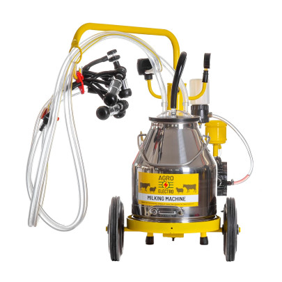 Агрегат за доене на овце с 2 станции и гюм от неръждаема стомана, 25 литра, екологичен - изображение 2