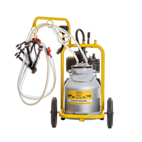 Доилен агрегат за кози, 2 станции, 1 алуминиев гюм, 30 литра - изображение 1 2