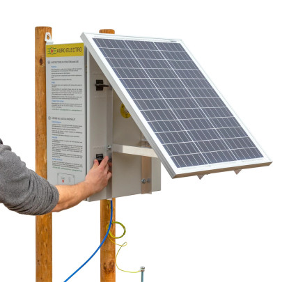 Eнергизатор (генератор на импулси) DL 4500 за електропастир, със соларен панел 30 W - изображение 3