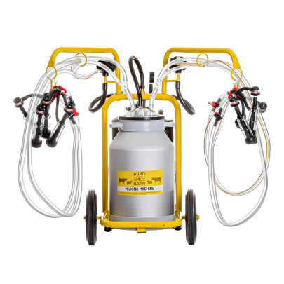 Доилен агрегат за кози, 4 станции, 1 алуминиев гюм, 40 литра - изображение 2