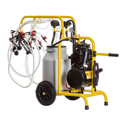 Доилен агрегат за кози, 4 станции, 1 алуминиев гюм, 40 литра - изображение 4