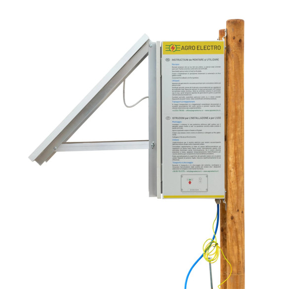 Eнергизатор (генератор на импулси) DL 4500 за електропастир, със соларен панел 30 W - изображение 5