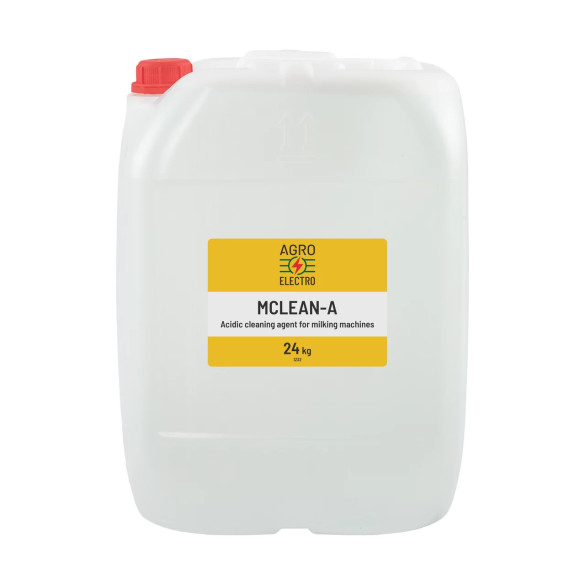 Почистващ препарат с киселинно pH за почистване на доилни агрегати, MCLEAN-A, 24 кг :: 24 кг - изображение 2