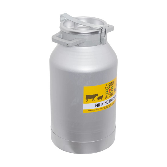 Алуминиев гюм за транспортиране на мляко, с капак със закопчалка, 30 литра - изображение 2