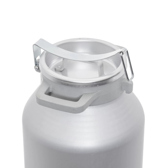 Алуминиев гюм за транспортиране на мляко, с капак със закопчалка, 30 литра - изображение 4