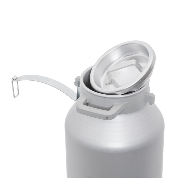 Алуминиев гюм за транспортиране на мляко, с капак със закопчалка, 30 литра - изображение 5