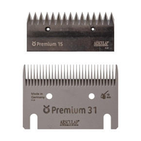 Комплект ножове за подстригване на едър рогат добитък или коне, 31/15 - изображение 1