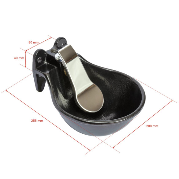 Автоматична чугунена поилка 1,5 литра - изображение 5