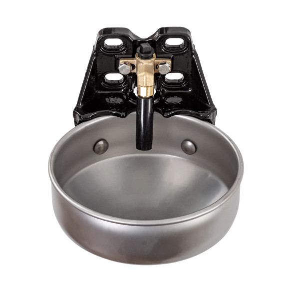 Поилка от чугун и неръждаема стомана с цилиндричен клапан, 5 литра - изображение 2