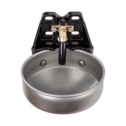 Поилка от чугун и неръждаема стомана с цилиндричен клапан, 5 литра - изображение 2