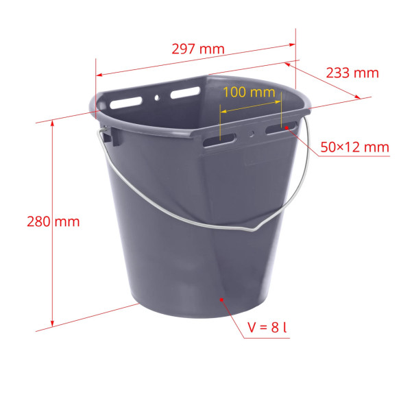 Кофа за кърмене на телета, 8 литра - изображение 6