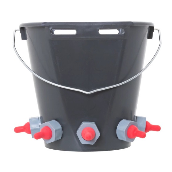 Кофа за кърмене на агнета и ярета с 5 биберона, 8 литра - изображение 3