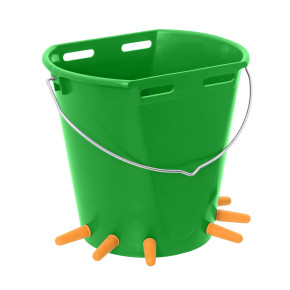 Кофа за кърмене на агнета и ярета с 6 биберона, 8 литра - изображение 1