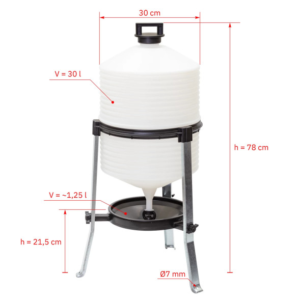Поилка за птици с триножник, 30 литра - изображение 11
