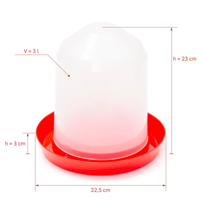 Поилка за пилета тип "камбана", 3 литра - изображение 5