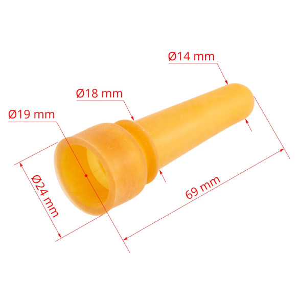 Гумен биберон за агнета и ярета, 70 мм - изображение 5