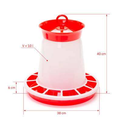 Хранилка за пилета и домашни птици, 10 литра - изображение 5