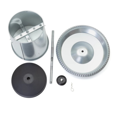 Хранилка за възрастни птици, галванизиран метал, 8 л - изображение 4