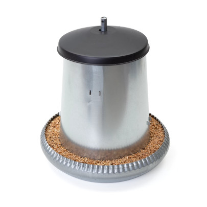 Хранилка за възрастни птици, галванизиран метал, 8 л - изображение 5