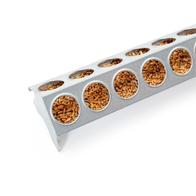 Хранилка за пилета, галванизиран метал, 24 отвора, 50 см - изображение 7