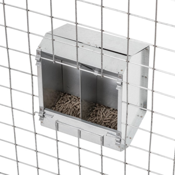 Метална хранилка за зайци, 3 литра - изображение 5