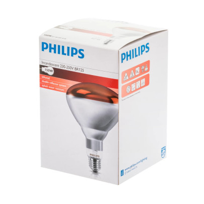 Инфрачервена нагревателна крушка, 150 W, Philips - изображение 6