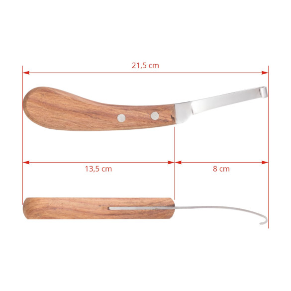 Нож за копита с едностранно заточване, за лява ръка - изображение 6