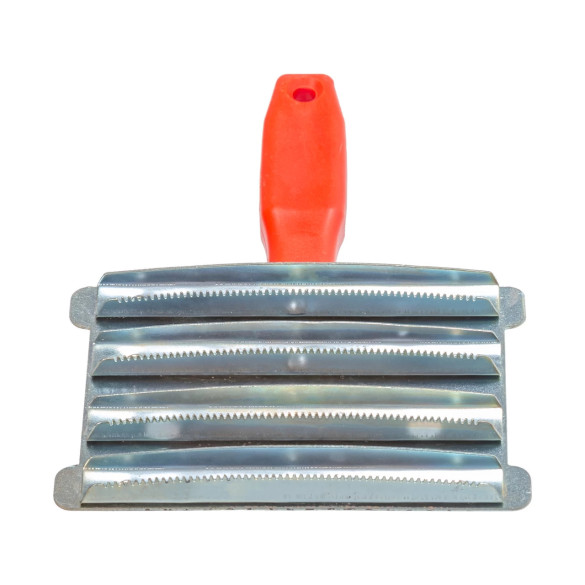 Метално чесало за коне, 9,5 × 14,5 см - изображение 3