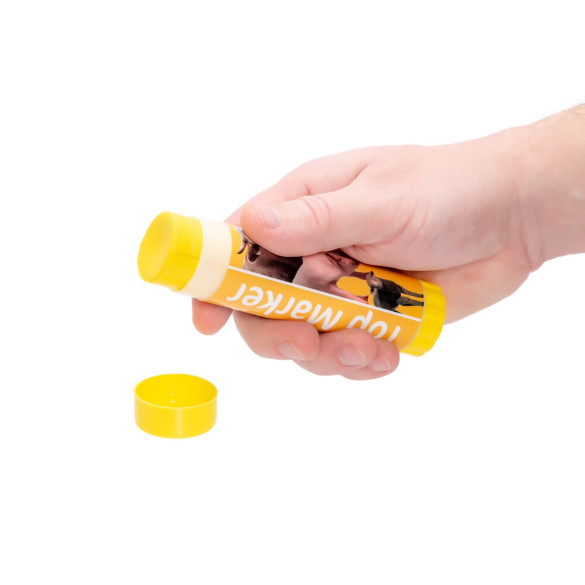 Жълт стик за краткотрайно маркиране на животни, TopMarker, 60 мл :: Жълт - изображение 2