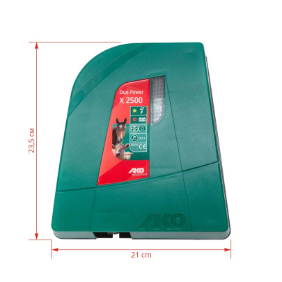 Енергизатор за електропастир AKO Duo Power X 2500, 12/230 V, 2,5 джаула - изображение 6