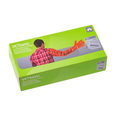 Дълги ветеринарни ръкавици за еднократна употреба, 100 бр. - изображение 4