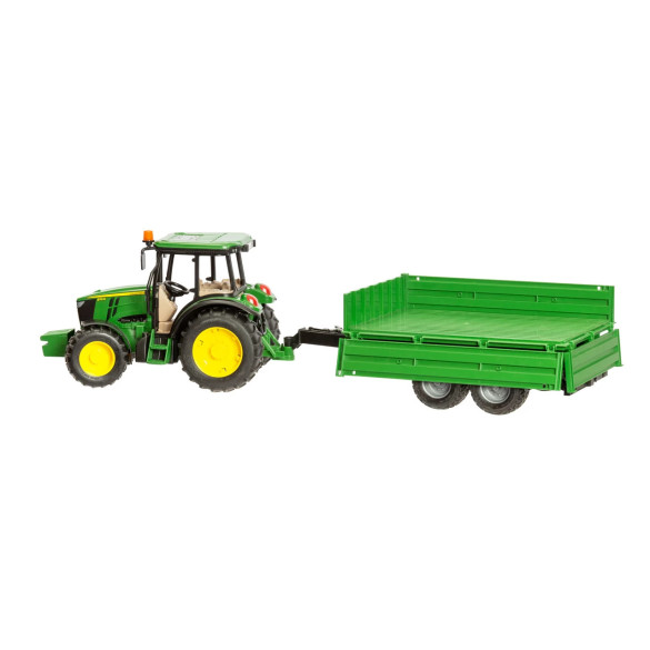 Играчка трактор John Deere 5115M с ремарке - изображение 2