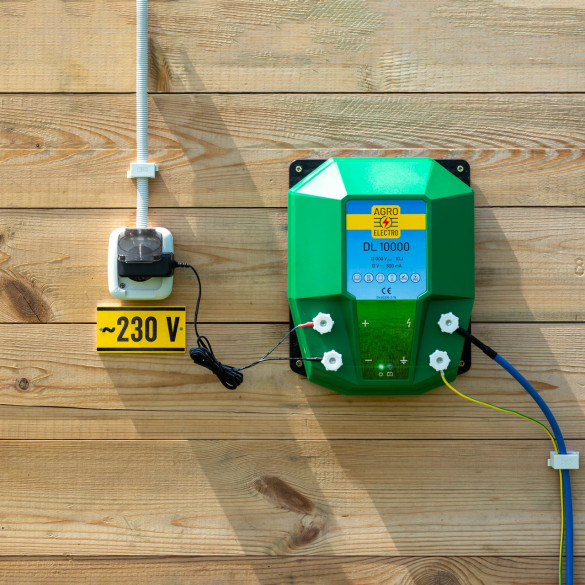 Енергизатор (генератор на импулси) за електропастир DL10000 10джаула с мрежов адаптер 230/12V - изображение 9