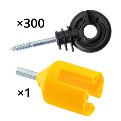 Изолатор тип „пръстен“, 300 бр. + приспособление за навиване - изображение 8