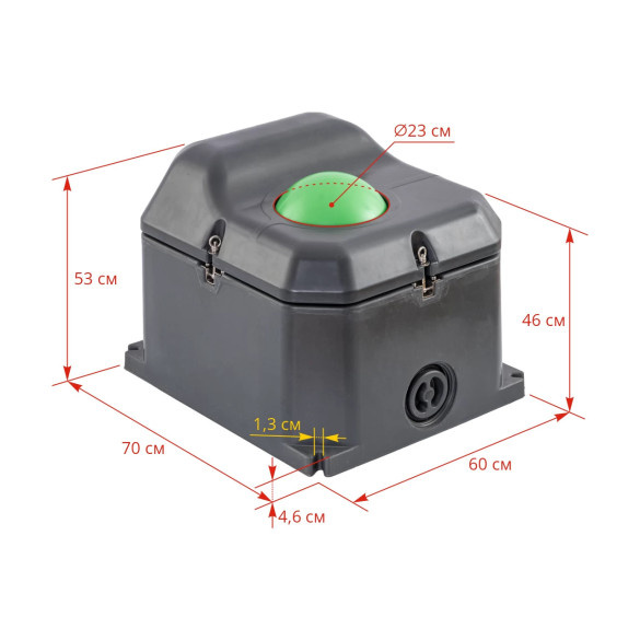 Поилка за едър рогат добитък и коне, с плаваща сфера против замръзване, 40 литра - изображение 12