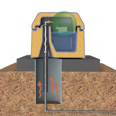 Поилка за едър рогат добитък и коне, с плаваща сфера против замръзване, 40 литра - изображение 13