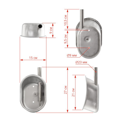 Поилка за прасенца, 15 × 21 × 9см - изображение 6
